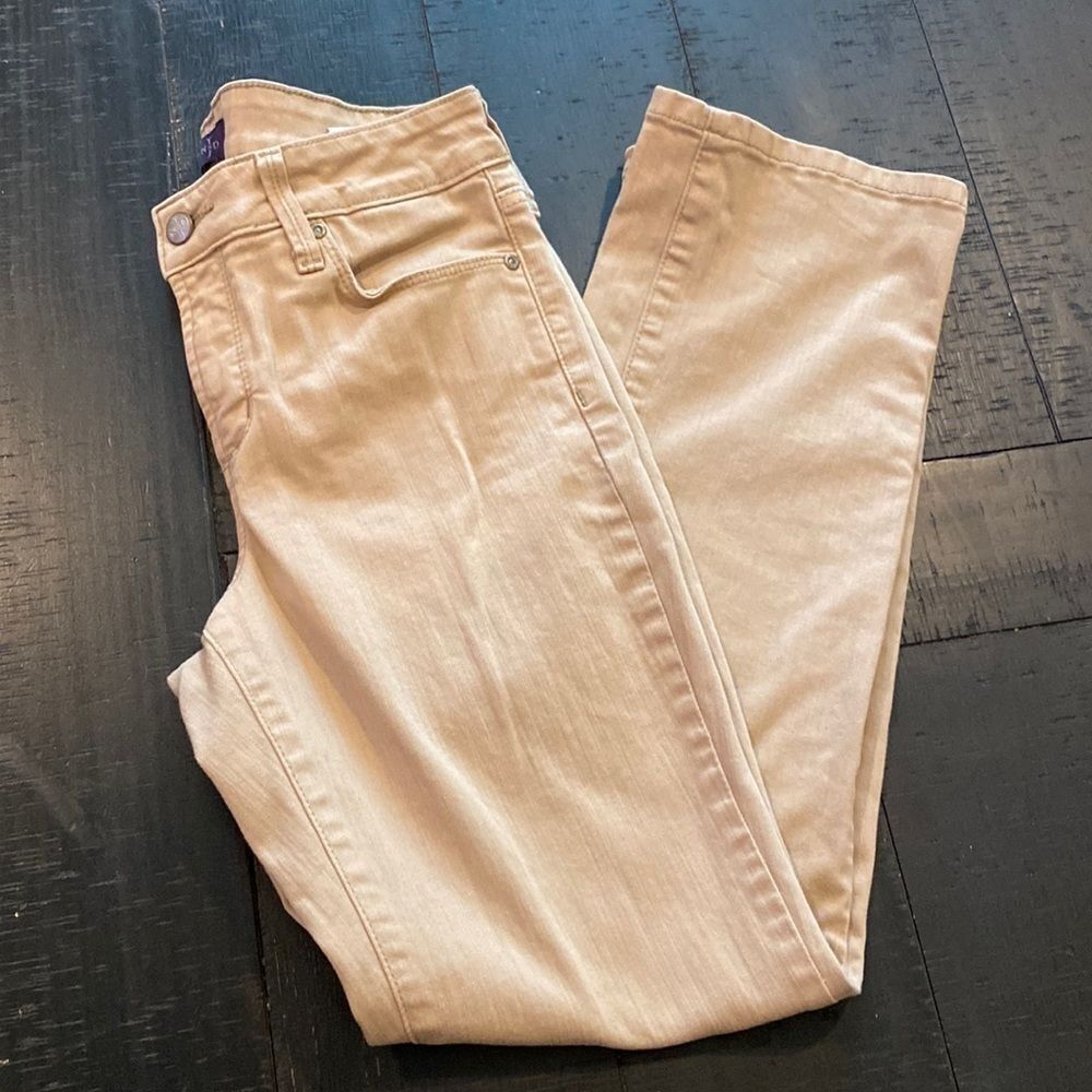 NYDJ Lift Tuck Straight 4P Tan Stretch Jeans​​​​​​​​​​​​​​​​​​​​